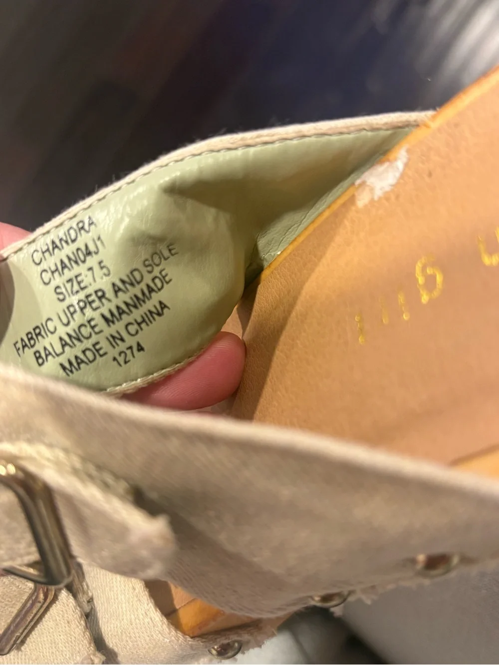 Madden Girl Beige Canvas Platform Clog Sandals